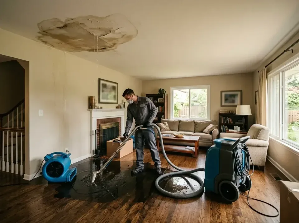 attic-pipe-burst-ceiling-drip-008 — frequently asked questions, Water Damage Restoration & Carpet Care in Southwest Greensbu…
